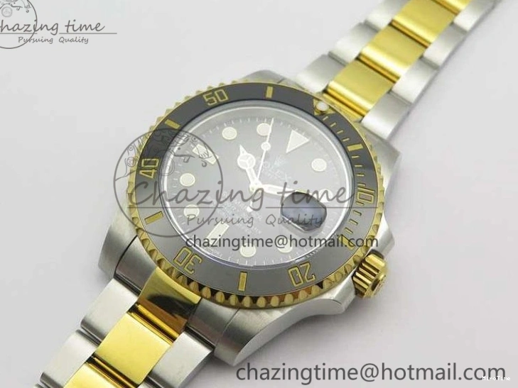 MiroTime 0416 Comfortable Submariner 116613LN Noob 1:1 Best Edition Black Dial On SS YG Bracelet A2836 V 3569